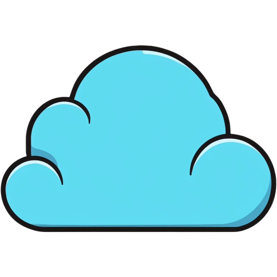 minimalist aesthetic pastel cloud emoji