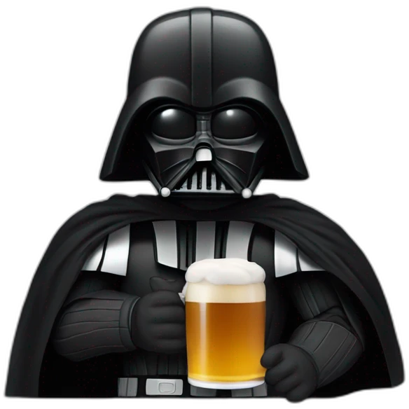 Dark vador bière emoji