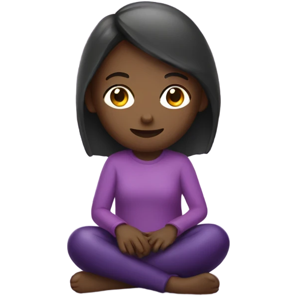 Girl sitting on eggplant  emoji
