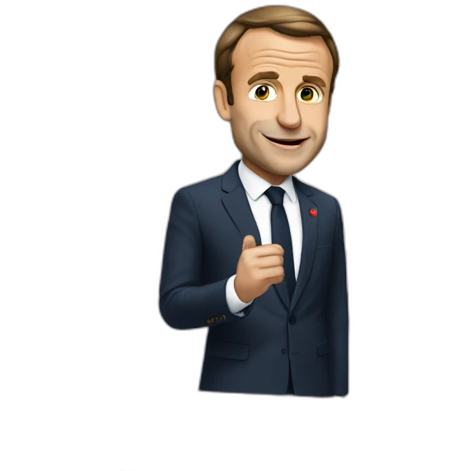 Macron en chat  emoji