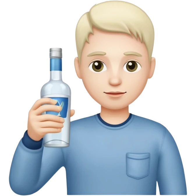 Alcoholic with vodka  emoji