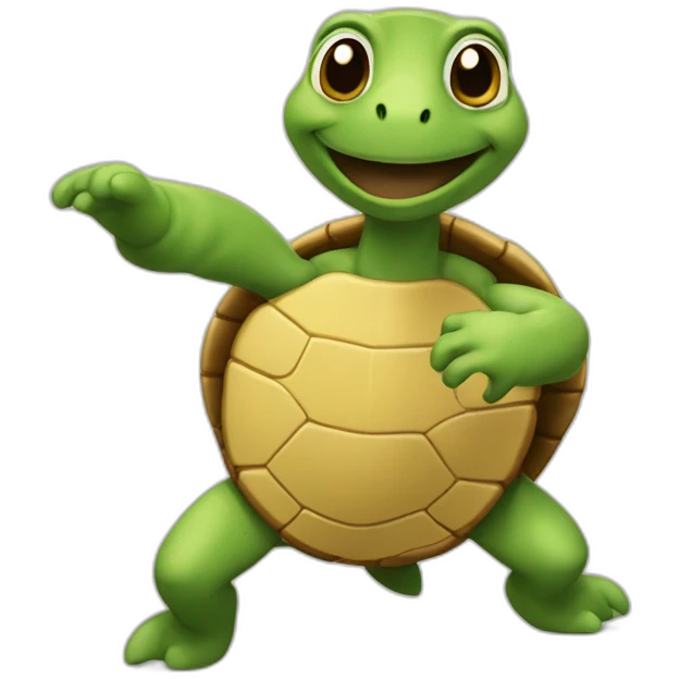 Tortue qui danse emoji