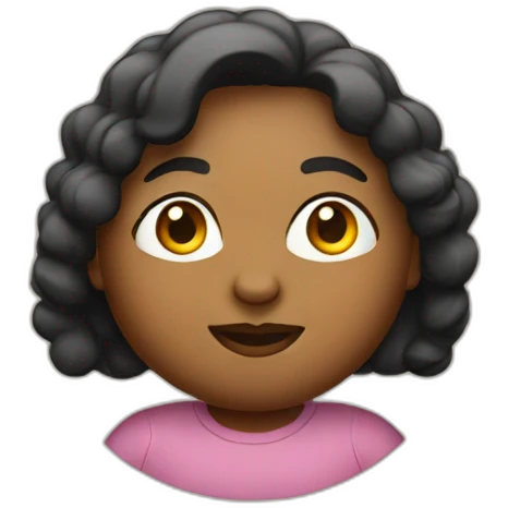 big round woman emoji