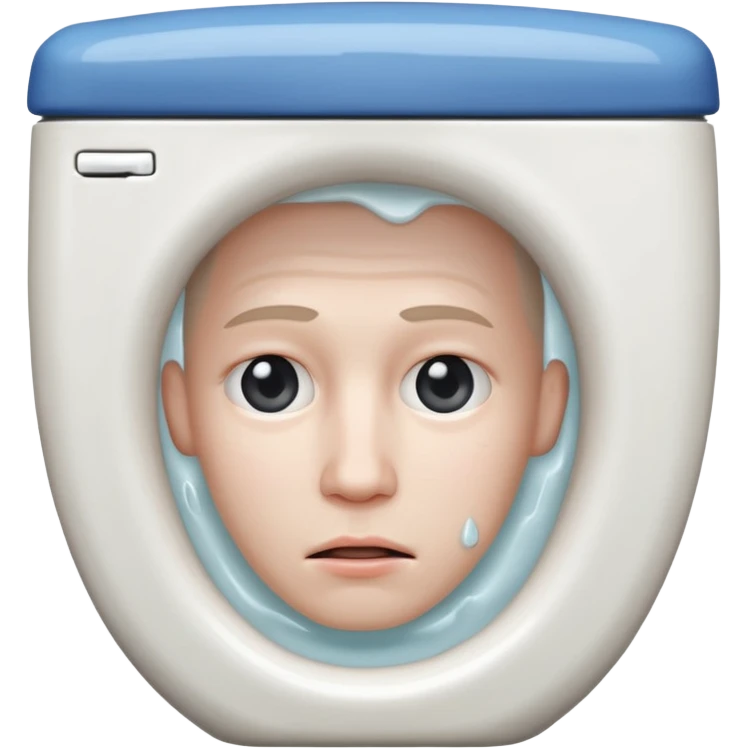 Head in toilet  emoji