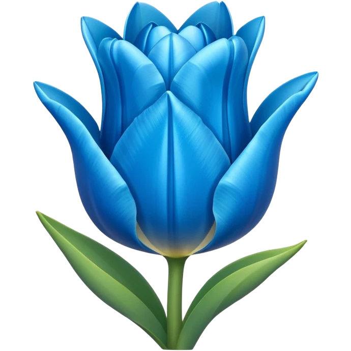 Emoji de un tulipán azul emoji