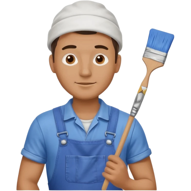 Ceramic Painter man emoji