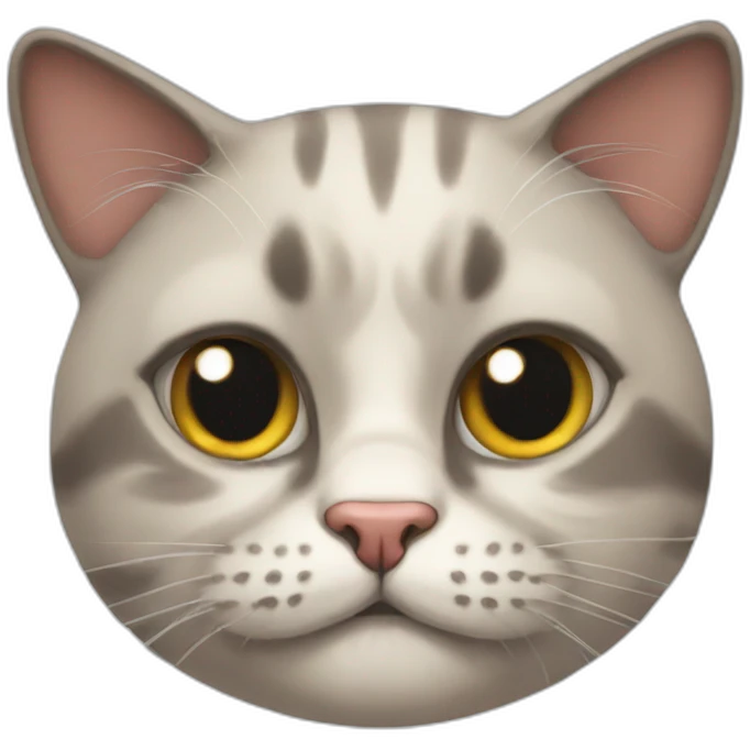 Ugly cat emoji