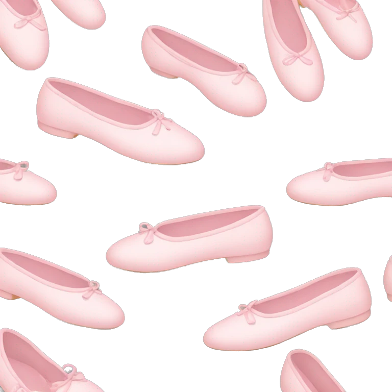 Pastel pink ballet shoes  emoji