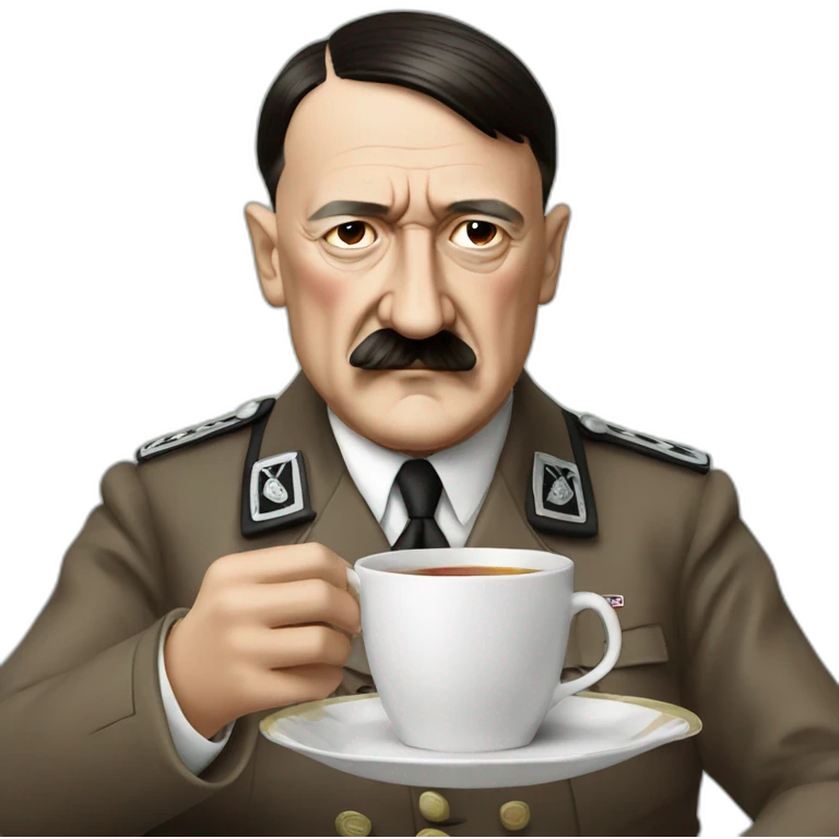 adolf hitler enjoying tea emoji
