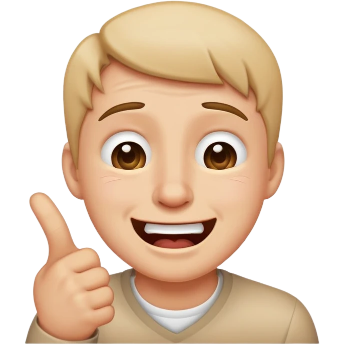 Crying laughing pointing at you emoji