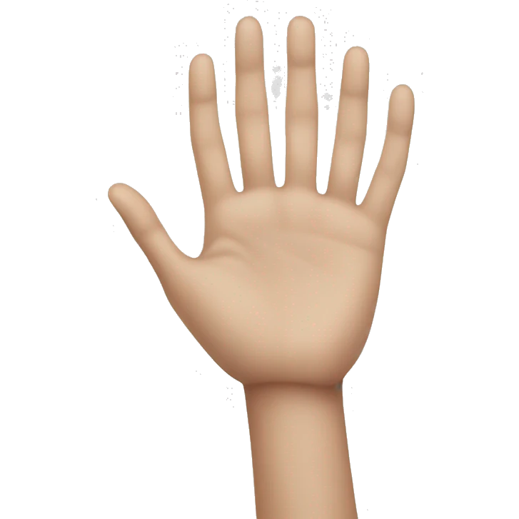 Hand with ring emoji