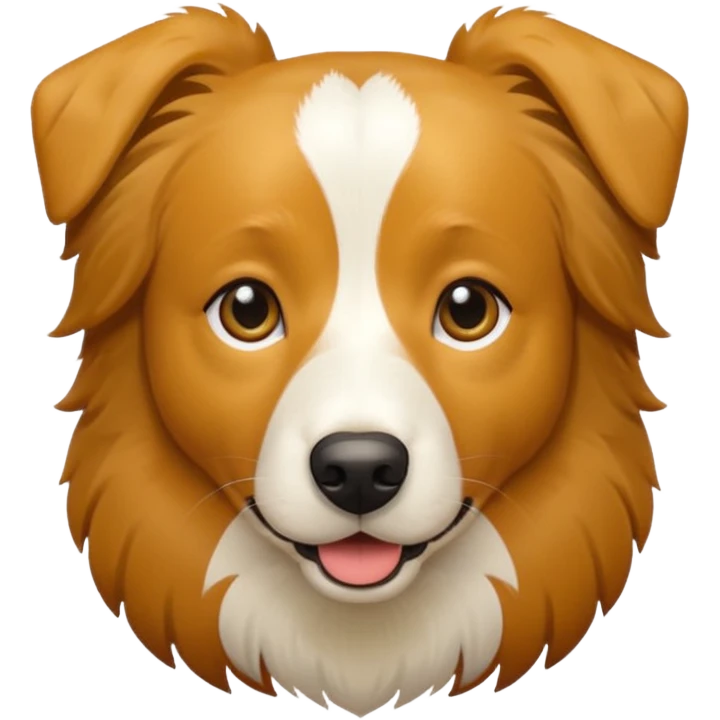 Labrador amarelo e border collie marrom  emoji