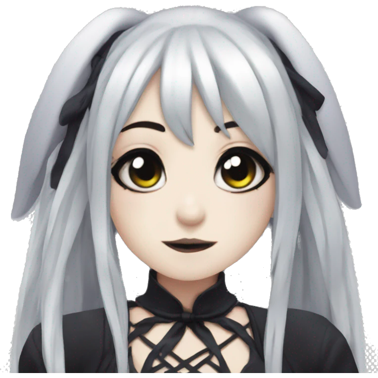 goth bunny girl anime emoji