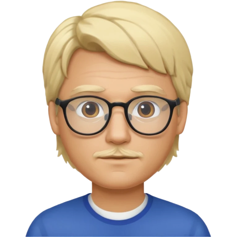 Man metis glasses blond hairs emoji