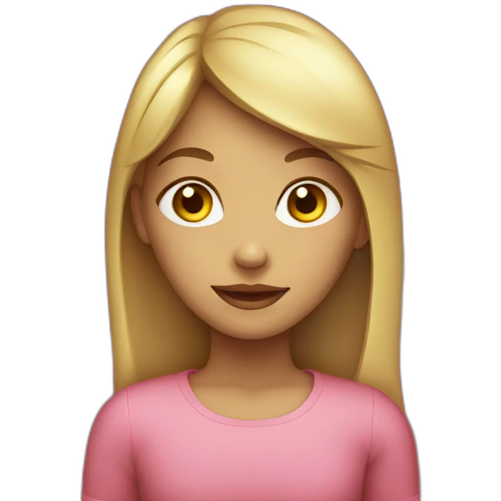 girl on red emoji