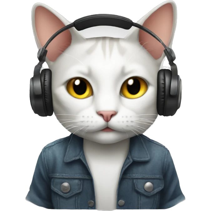 Cat DJ emoji