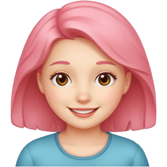 Make a cute girl emoji