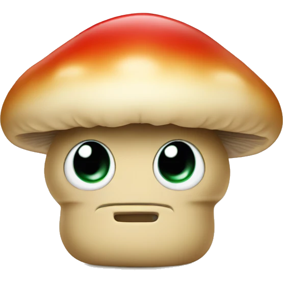 Mushroom holding applesauce  emoji