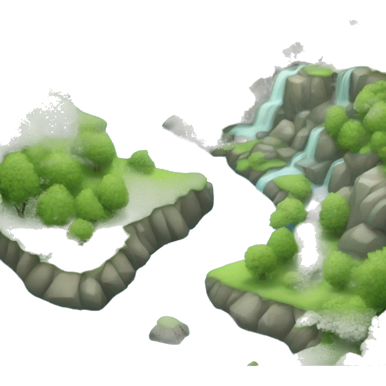 Stream of information, river emoji