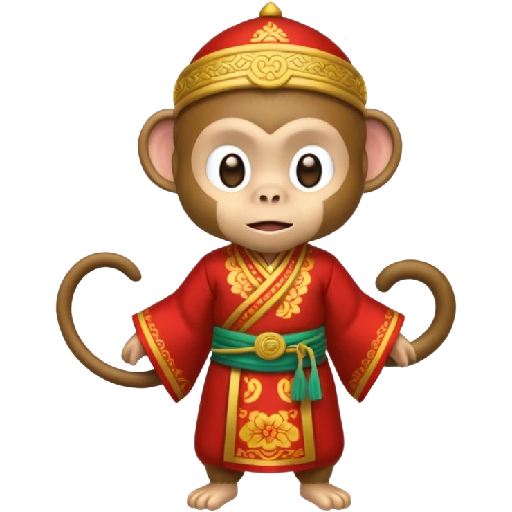 asian tradationals clothe monkey emoji