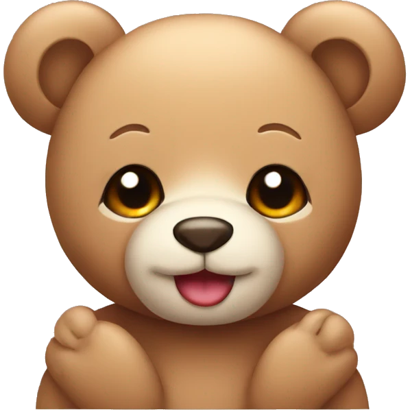Kawaii teddy bear emoji