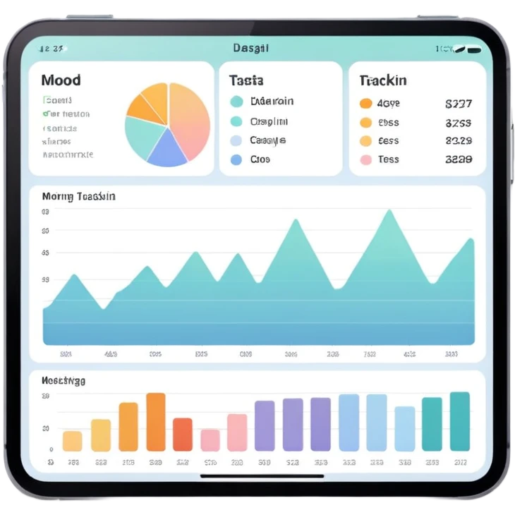 Mood tracking dashboard emoji
