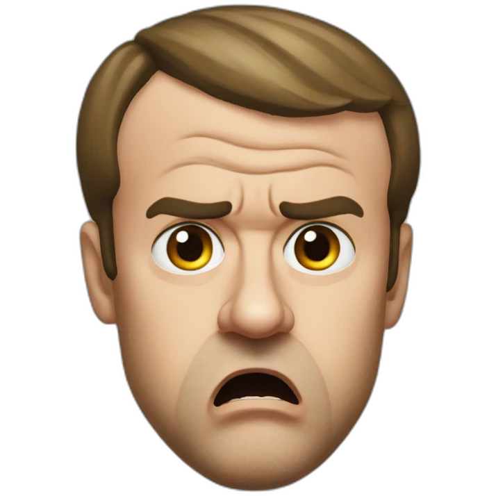 emmanuel macron angry emoji