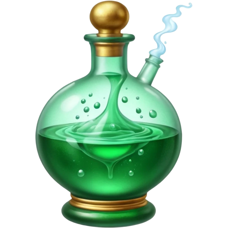 magic potion with swirling mist emoji