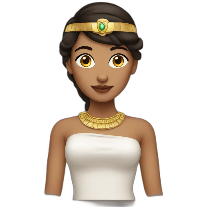 Egyptian woman brunette emoji