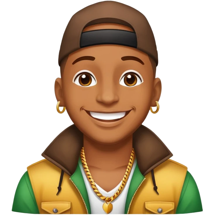 Happy Reggaeton Music Singer emoji