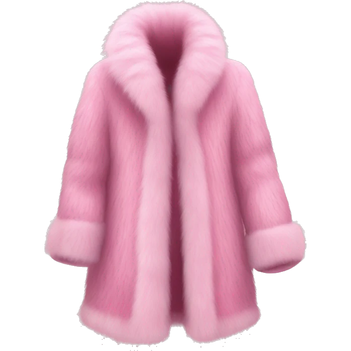 Luxurious Pink fur coat emoji