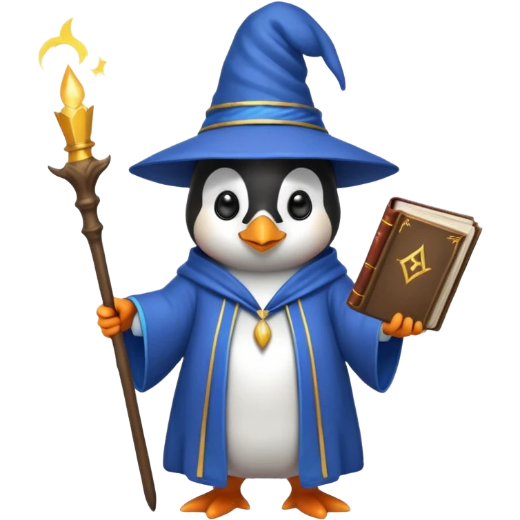 Penguin Wizard emoji