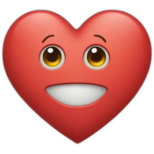 One side heart emoji