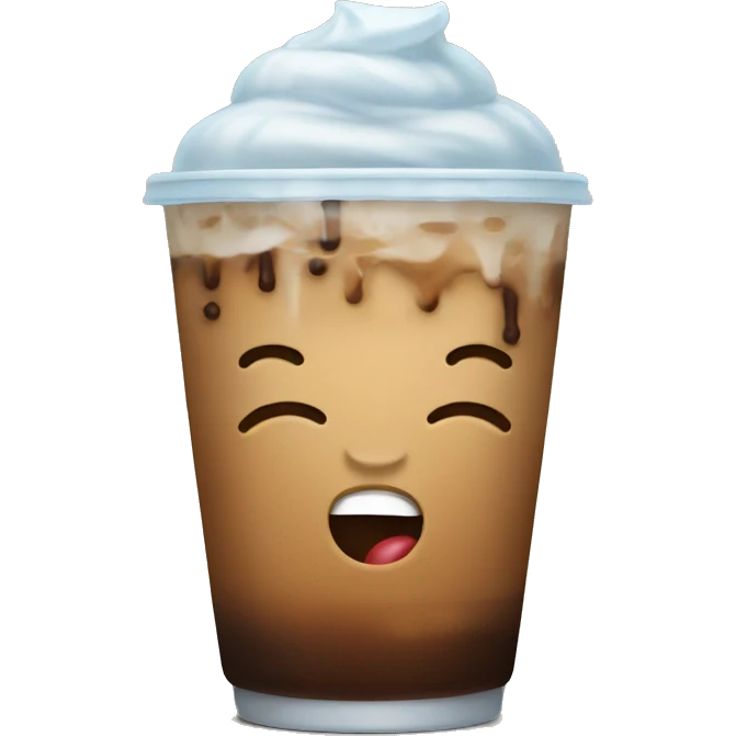 Iced coffee emoji