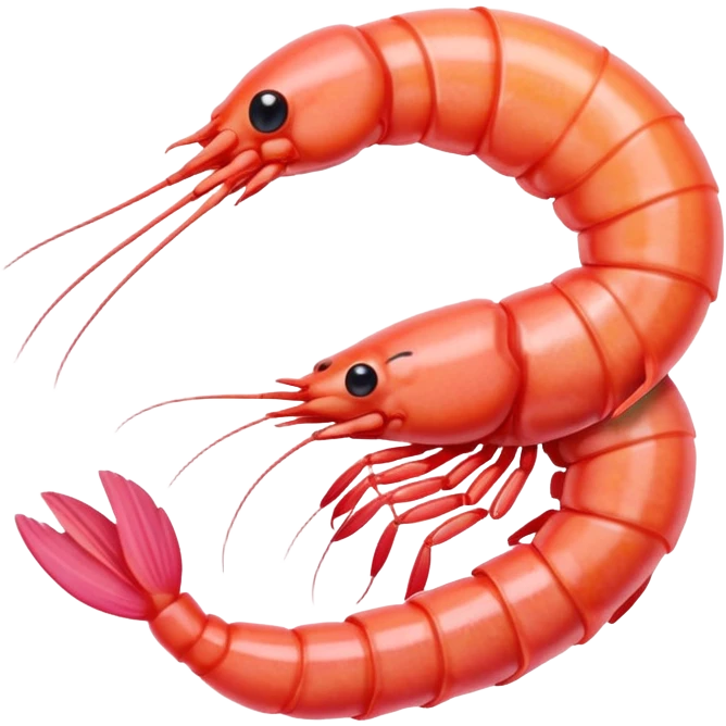 Сделай стикер креветки  emoji