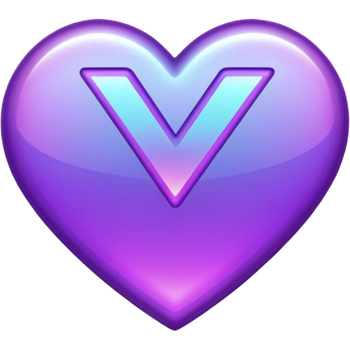 holographic purple checkmark emoji