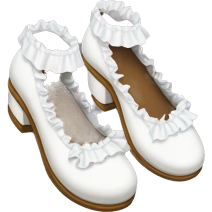 mary jane shoes and frilly white socks emoji