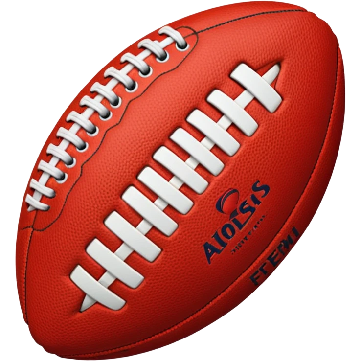 afl red football without line markings emoji