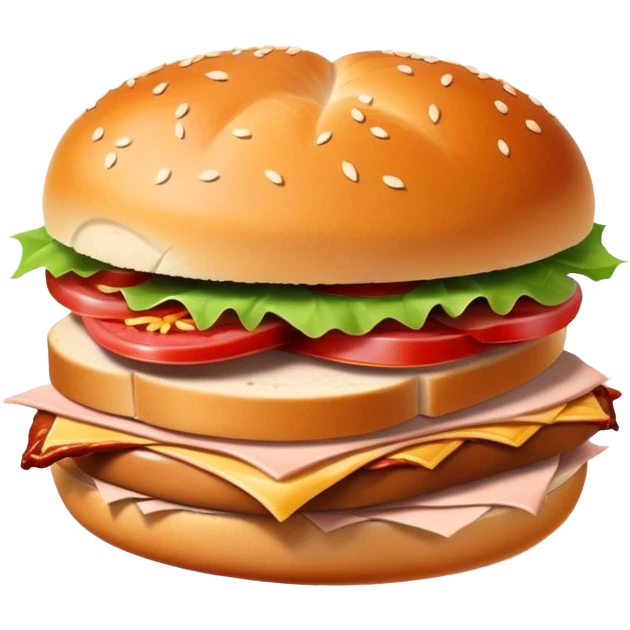Smoked barbecue turkey sandwich  emoji