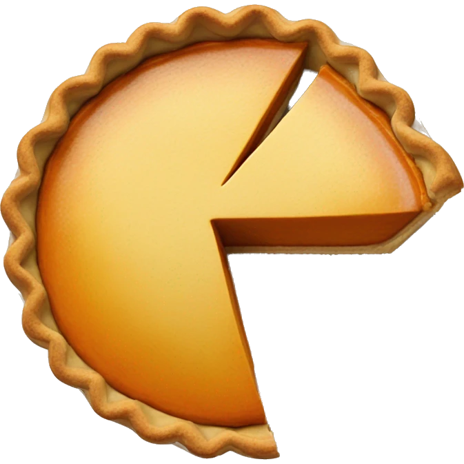 Pumpkin pie slice emoji