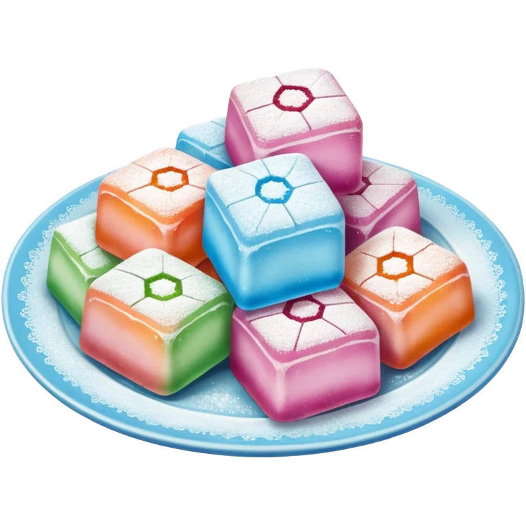 Turkish delight on plate emoji