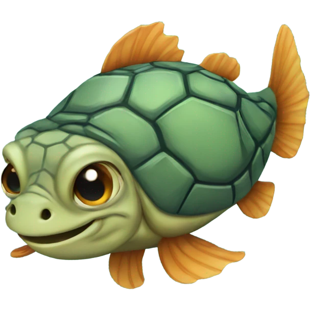 Turtle fish emoji