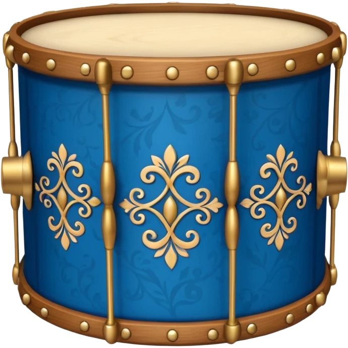Decorative Drum blue emoji