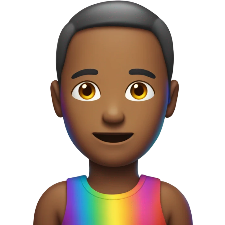 make a rainbow human emoji