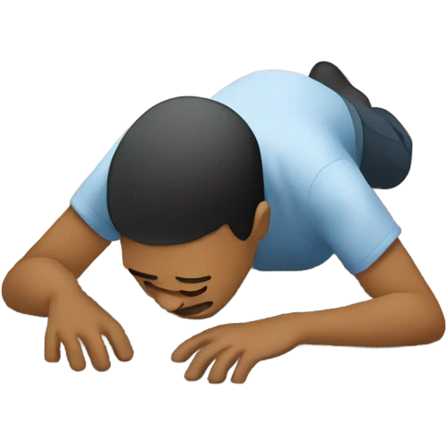 Person crawling in the ground emoji
