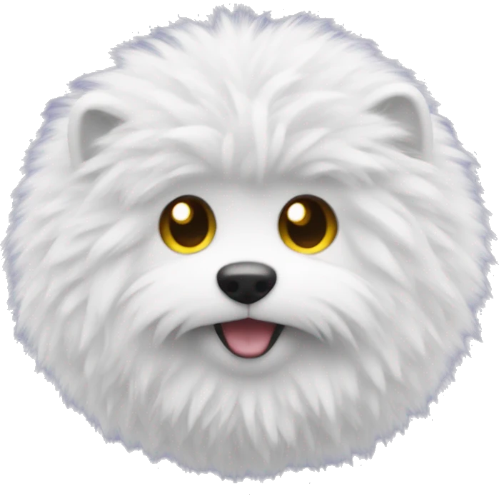 white fluffy dof emoji