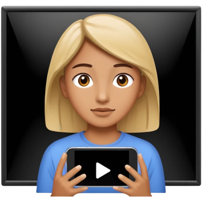 watch video on large screen emoji