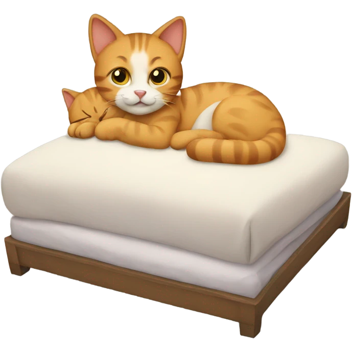 Cat in bed  emoji