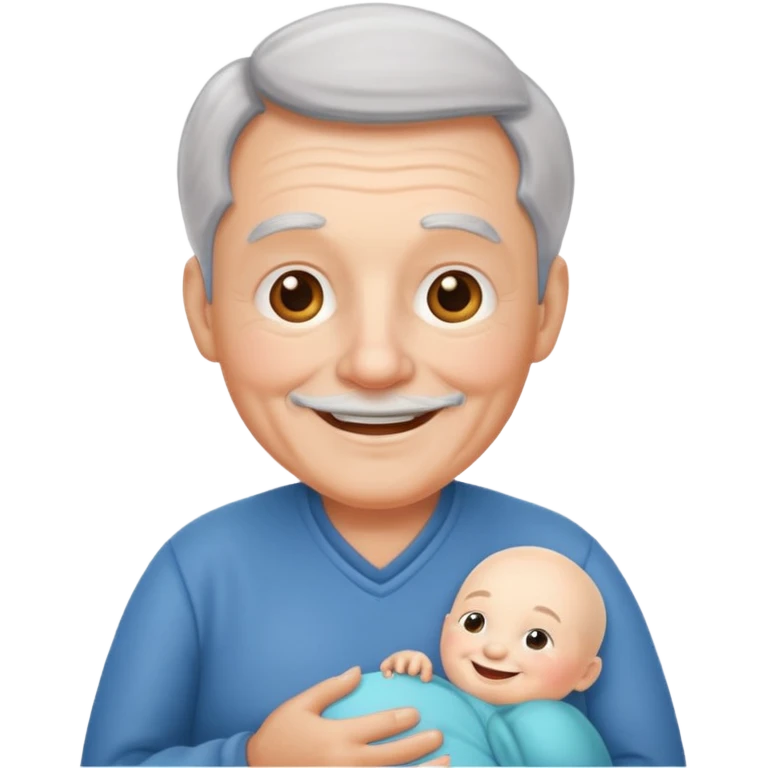 Pregnant grandpa emoji