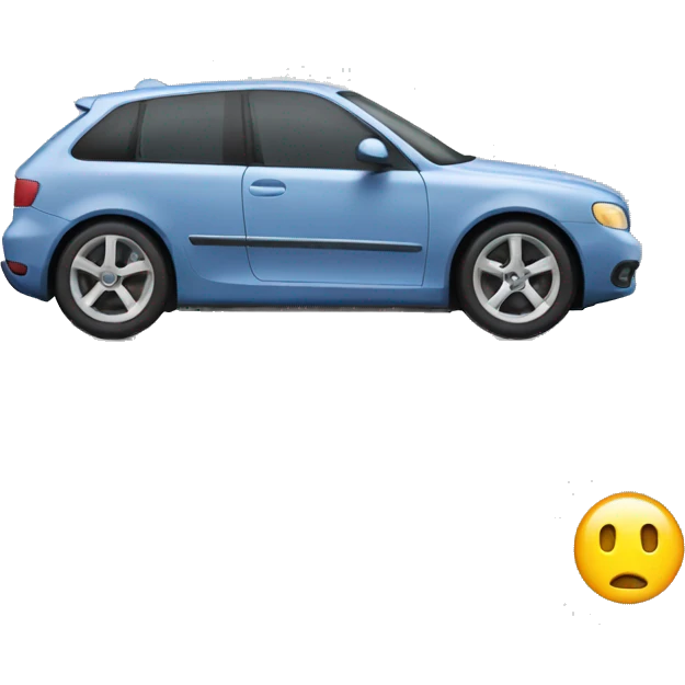  Car that is working on MacBook emoji